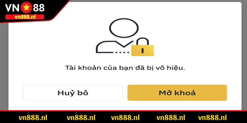 Các biện pháp xử lý khi tài khoản bị khoá tại nhà cái VN88